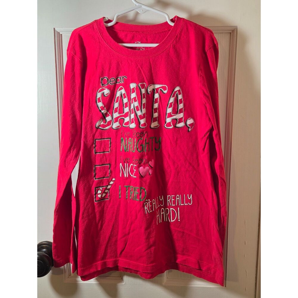 Children’s Place Dear Santa Long Sleeve Tee XL Size 14 Girl